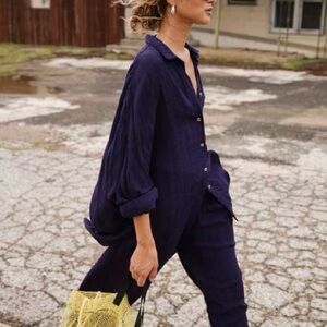 Mamene cocoon shirt in violet